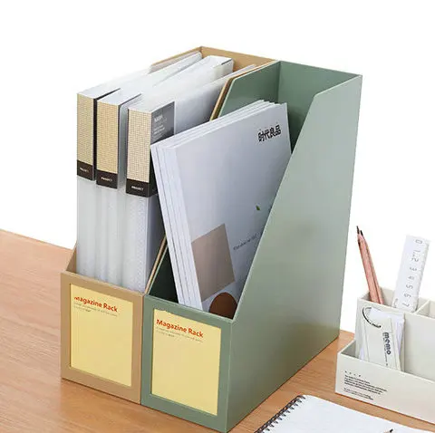 Многофункциональный офисный файл Органайзер коробка файл лоток журнал держатель Органайзер для документов - Цвет: As Picture