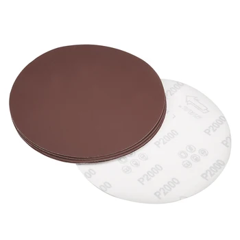 

uxcell 8-inch Hook and Loop Sanding Discs, 2000-Grits Aluminum Oxide Flocking Sandpaper for Random Orbital Sander 5pcs