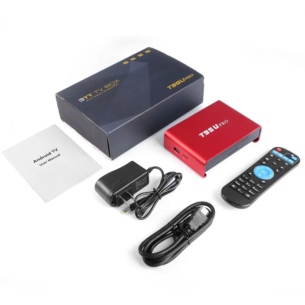 ТВ приставка T95UPro Android 6,0 ТВ приставка 2 Гб 16 Гб Amlogic S9122 Восьмиядерный 2,4G/5,0G WiFi 4K HD 1080P 1000M Lan HDMI ТВ приставка