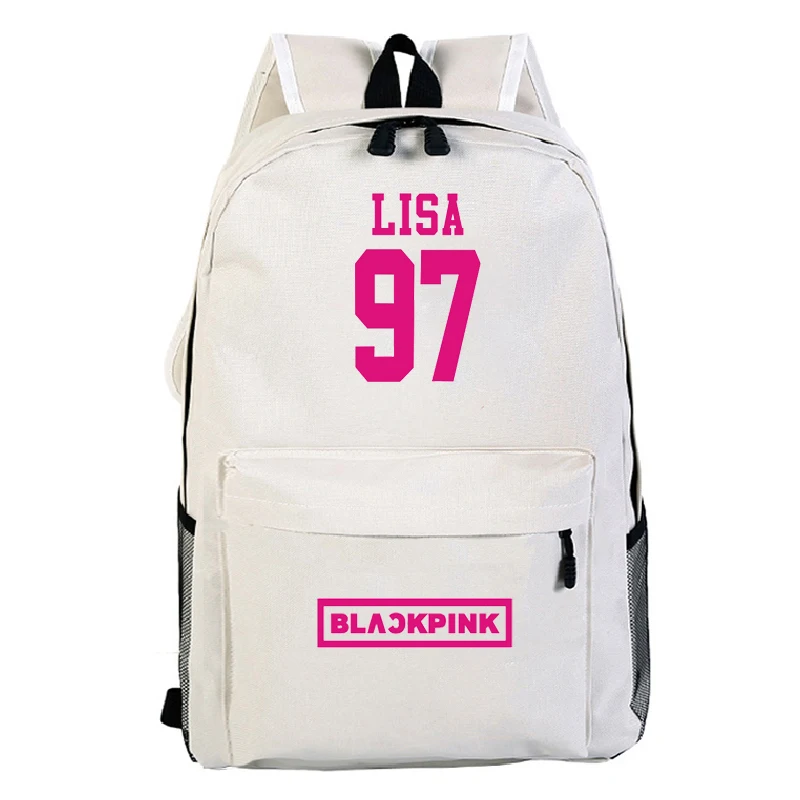 BLACKPINK Mochila для учеников, мальчиков и девочек, популярный узор, школьный рюкзак для ежедневных покупок, рюкзак для девочек, женские дорожные сумки на плечо