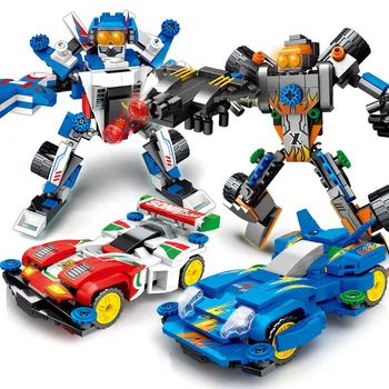 

805Pcs Building Block Change Automobile Bricks Toys Racing Car Building Blocks Robot Bricks Children Diy Assembling Block Toys