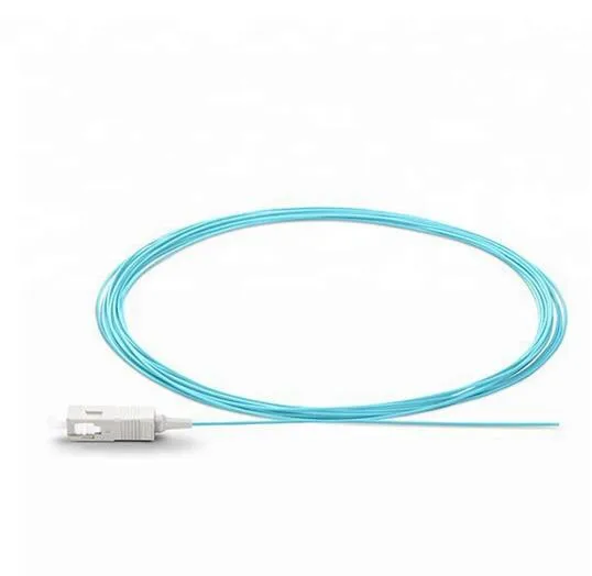 

50PCS LC APC OM3 Multimodal fiber optic Pigtail Simplex Optical fiber pigtail LC 0.9MM fiber optic cable