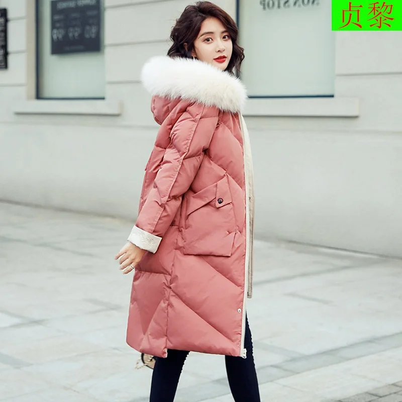 

2018 Winter New Style WOMEN'S Dress down Jacket Cotton-padded Clothes Cotton-padded Jacket Coat Thick Mid-length Korean-style Fa