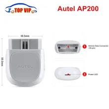 10 шт. Лучшая цена Autel AP200 Bluetooth OBD2 сканер Код считыватель полная система диагностический инструмент AutoVIN EPB BMS SAS TPMS DPF IMMO