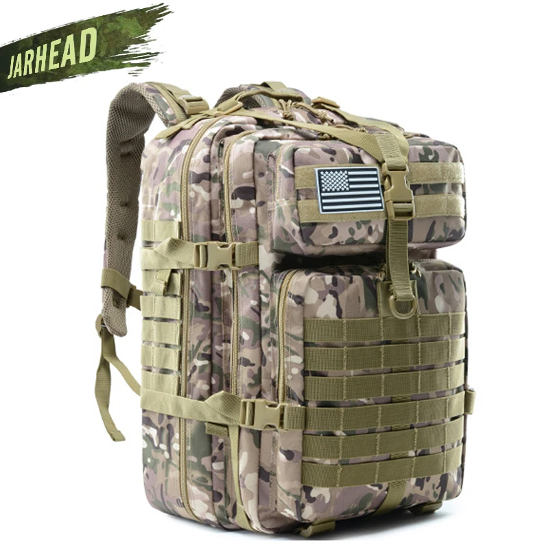 CP 45L Военный Тактический штурмовой рюкзак армейский Molle водонепроницаемый походный рюкзак Открытый походный Кемпинг альпинистский охотничий рюкзак - Цвет: CP