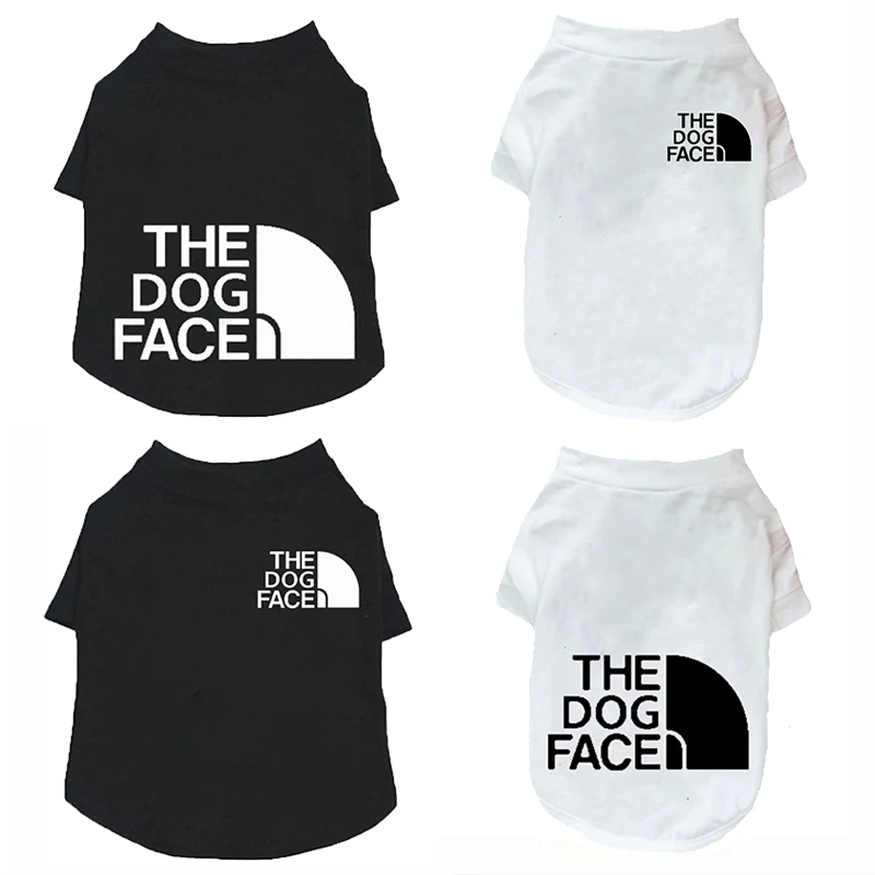 Estampado bonito verano mascotas camiseta perro ropa chaleco para gatos mascota camiseta T Shirt de algodón perro trajes de vestir ropa de perro para perros pequeños