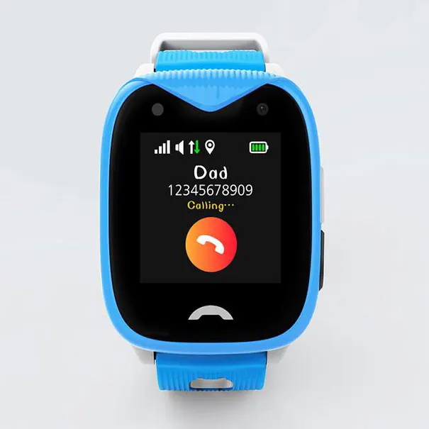 blue Водонепроницаемый gps-трекер стилус для сенсорного экрана gps wifi lbs SOS расположение вызова несколько отслеживания Smartwatch для детей - Цвет: blue