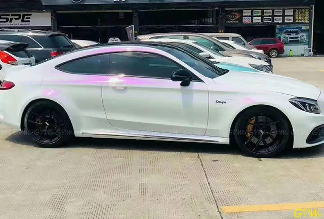 Pearlescent Satin Matte White Pearl Blue Matt Chameleon Vinyl Wrap Film Air Free Glossy Pearl White Car Wrap 1 52 20m Roll Aliexpress