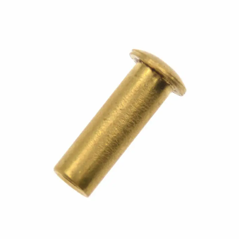 5Pcs 12.5mm/15mm batch brass screw rivet knife handle lock DIY tool material plate fastening flat hexagon head screw stainless steel screws screw bolt nut set rivet nut gun rivet nut plier set rivet nut plier kit copper brass standoff screws auto fasteners assortment