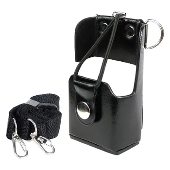 

Portable PU Leather Hard Protective Cover Walkie Talkie Case Scratchproof Anti Dust Outdoor Police For Motorola GP328+ GP338+