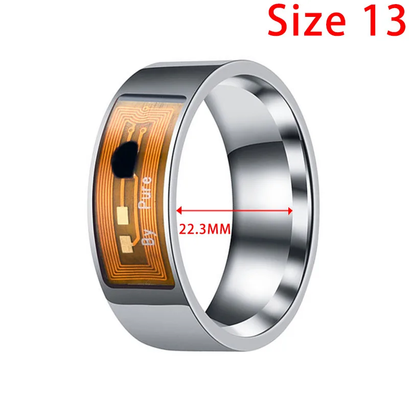 Водонепроницаемый NFC смарт-кольцо Многофункциональный Интеллектуальный износ палец цифровые кольца для Android телефона оборудования кольца - Цвет: 17