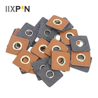 Buy 30 Sew-on Clothing Patches: PU Leather Badges, Patch Labels, Inner 8mm Metal Brass Eyelets Grommets, Patch Knit Sewing Applique Online