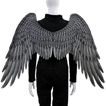 

Halloween Non-Woven Fabric 3D Angel Wings Halloween Theme Party Cosplay Costume Accessories For Adults Men Women