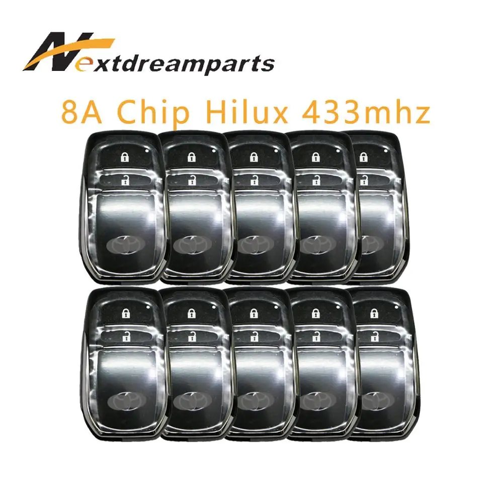 Оригинальный Автомобильный ключ для Toyota Hilux 433 МГц 2 кнопки FCCID BM1EW 89904-0K051 |