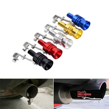 

New Turbo Sound Whistle Mufflers Exhaust Pipe Auto Blow-off Valve Simulator Mufflers Aluminum Alloy Car Turbo Whistle Size S-XL