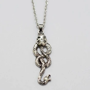 

Vintage Alloy Necklace Horcrux Voldemort Death Eater Snake Necklace Jewelry