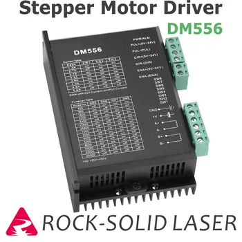 

DM556 2-phase Stepper Motor Driver 42/57 Stepping Motor Controller 24V-50V DC8 Level Output Current Step Steeper Motor Driver