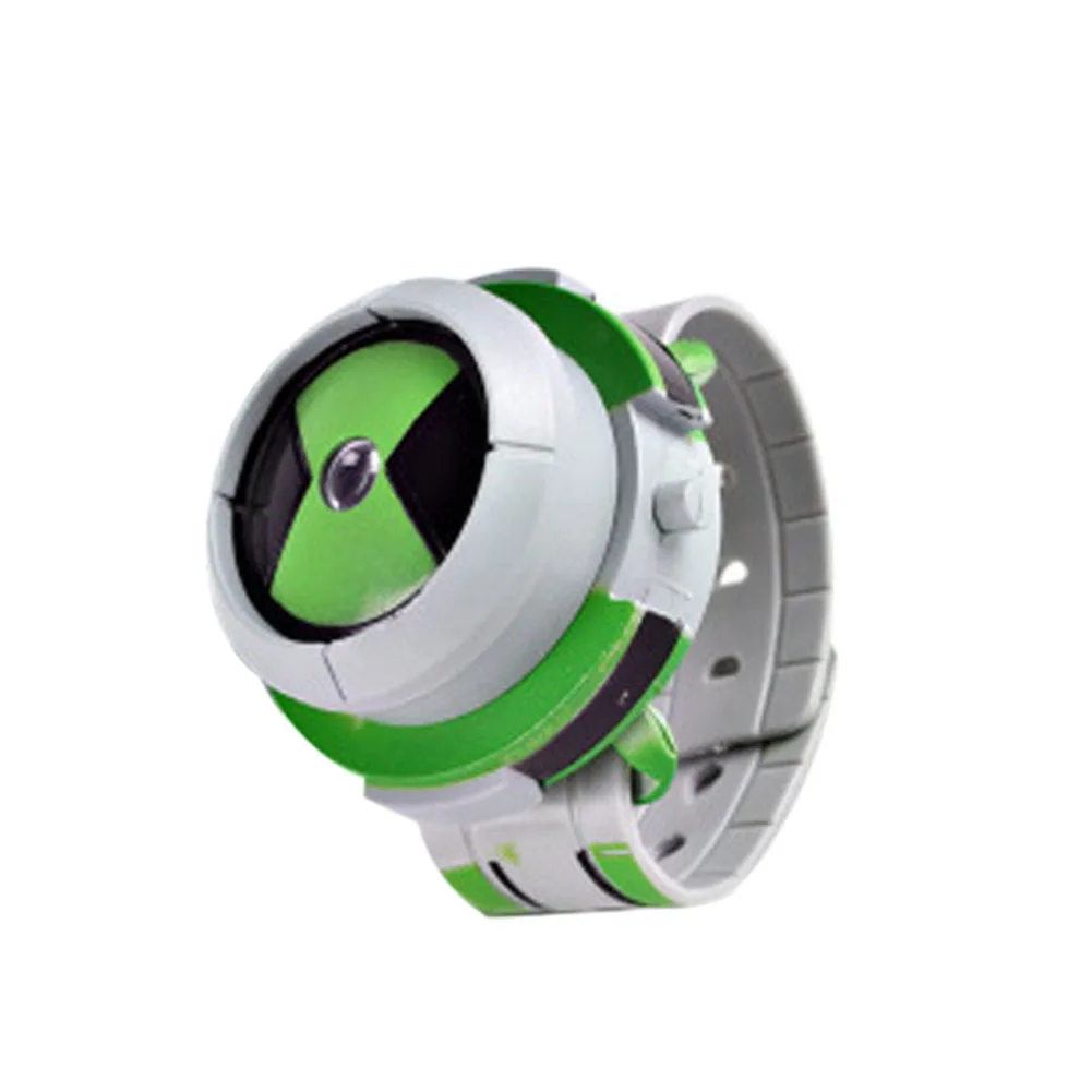 Reloj infantil Earth Defender Transformer, reloj luminoso y de sonido, reloj de proyección de juguete para niños