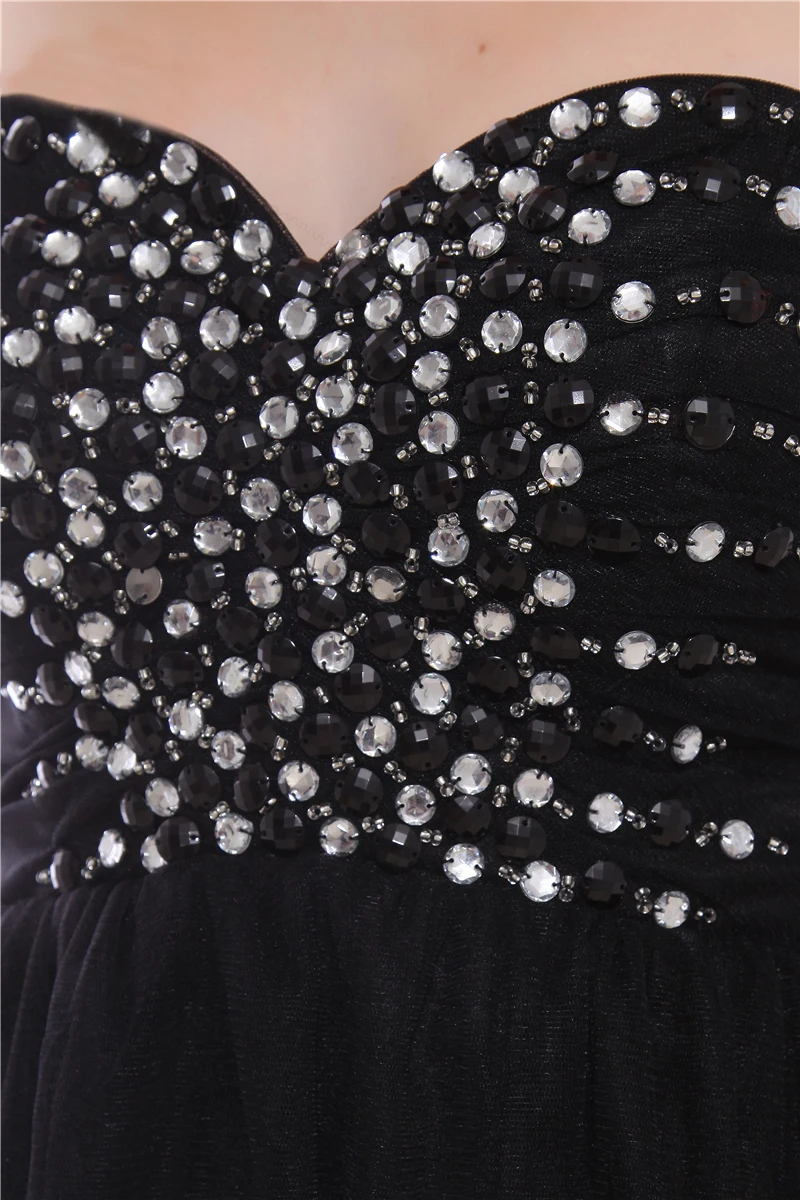 Маленькое черное платье мини-летнее свадебное платье для гостей вечерние коктейльные платья с бисером и кристаллами 8 класс Короткие Выпускные платья