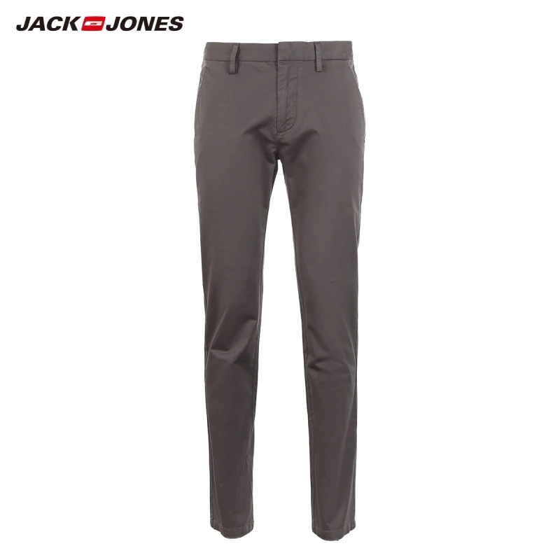 JackJones мужские Умные повседневные однотонные брюки 219114573