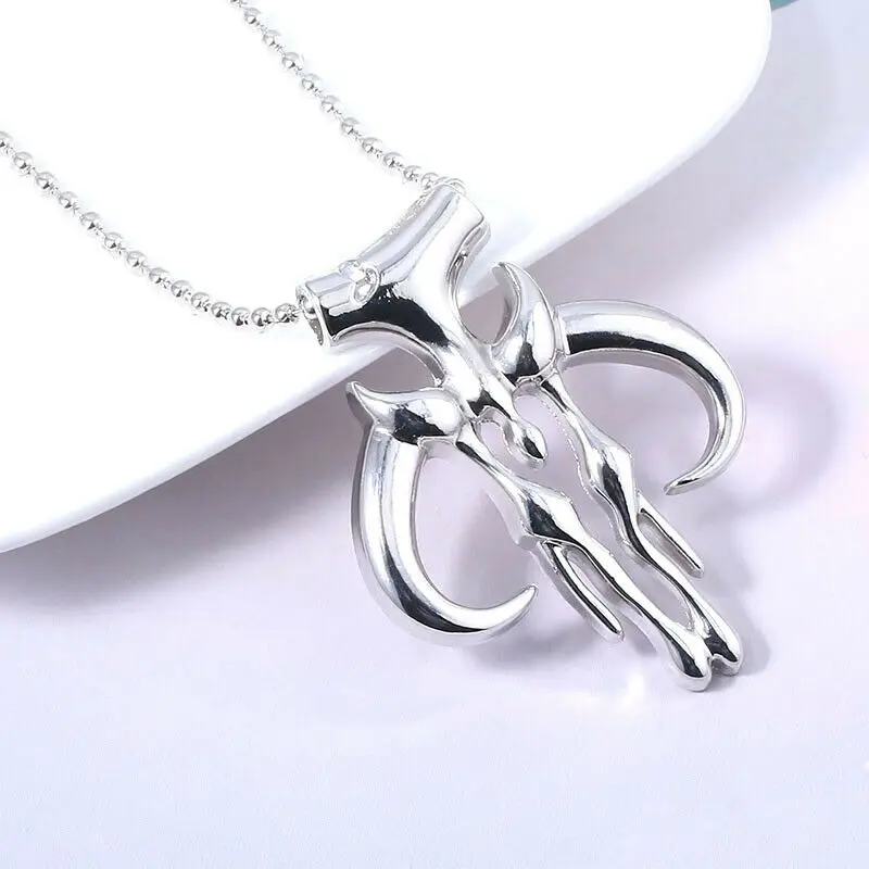 Ожерелье Coslive Мандалорское серебряная подвеска ювелирное изделие Звездные войны