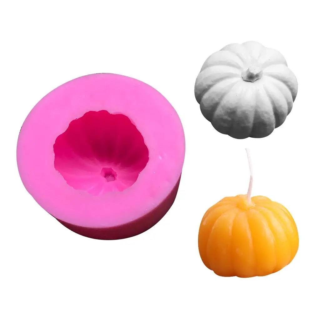 

Silicone Mold Halloween Pumpkin Gift Candle Mould Aroma Candle Gypsum Mold For DIY Manual Clay Craft Soap Mould Maker