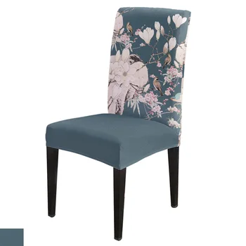 

China Flower And Brid Office Chair Cover Spandex Chair Cover Elastic Printing Home Hotel Wedding Dining Chair Covers