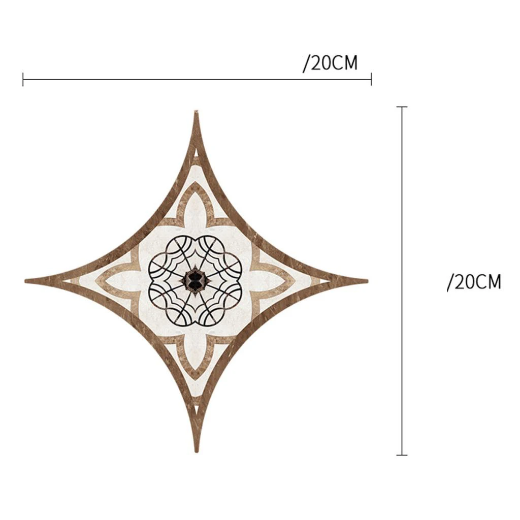 European Self Adhesive PVC Ceramic Tile Stickers Waterproof Floor Wall Sticker Diagonal Kitchen Home Decoration