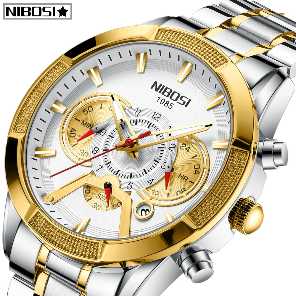 

Relogio Masculino NIBOSI New Design Men Wath Genuine Waterproof Custom Fashion Design Sport Car Hollow out Dial Watches Men