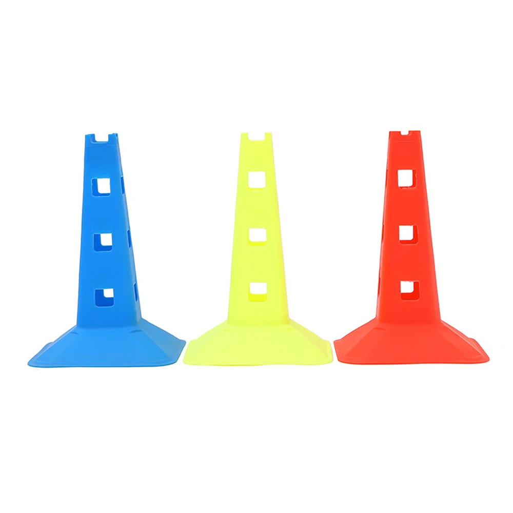 Cones for Soccer 32cm Soccer Training Sign Dish Pressure Resistant Cones Marker Discs Marker Bucket PVC Sports Tools
