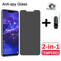 2 in 1 Magtim Privatsphäre Screen Protector Für Huawei P40 P30 P20Lite Antispy Gehärtetem Glas Für Huawei P20 P30 P40Pro private Glas