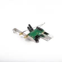 802.11n Мини беспроводной wifi PCI-E для Mini PCI PCI-E адаптер WLAN Расширительная сетевая карта с 2 антеннами wifi конвертер