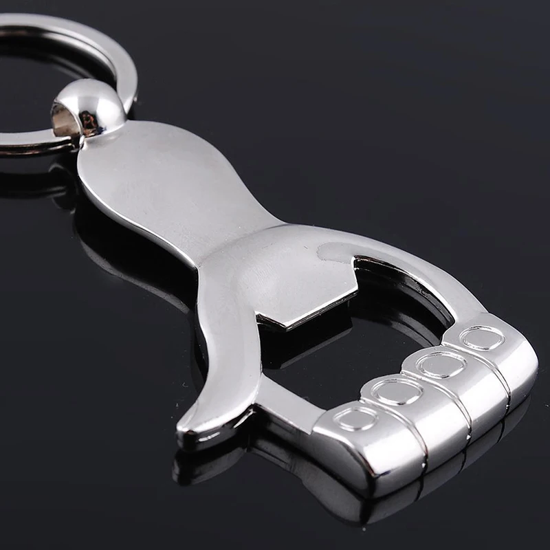 

1pc Cute Arm Shape Bottle Opener Stainless Steel Metal Practice Beer Bottle Key Chain Palm Wine Opener Key Rings
