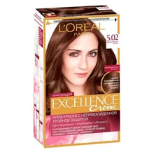 Крем-краска стойкая для волос L'Oreal Paris «Excellence», обольстительный каштан, тон 5.02
