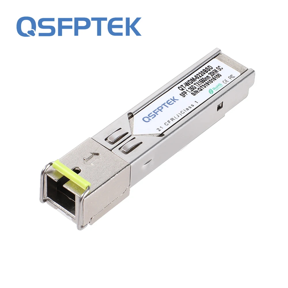 1 шт. 25G BiDi SFP 20 км SC разъем c ddm 1550nm TX/1310nm RX модуль приемопередатчика для Cisco Ubiquiti Mikrotik