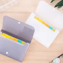 

Fashion PP A6 File Folder Document Bag Receipt File Expanding Wallet Bill Folder 13 Pockets Tickets Card Holder Office Supplies