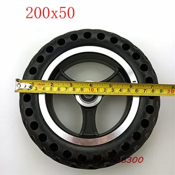

200x50 Explosion-proof Electric Bike Scooter tyres and Wheel hub 8 inch Motorcycle Solid wheel Tires Bee Hive Holes