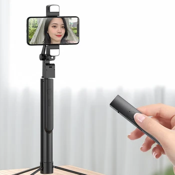 

Wireless Bluetooth selfie stick expandable monopod mini tripod with Wireless Button Shutter For iOS/Android