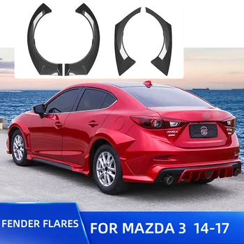 

Fender Flares For Mazda 3 Sedan 2014 15 16 17 Plastic Material Painted Color Wide Body Kit For Mazda 3 Free Screws Sticky Fixed