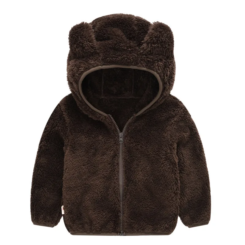 Autumn Baby Boys Hooded Jackets For Kids Clothes Girls Cartoon Plush Coats Jackets Casual Toddler Girl Zipper Jacket Outerwear (9)
