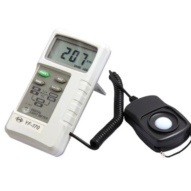 TENMARS YF-170 Light Meter auto range 0.1 to 20000 LUX Foot Candle meter