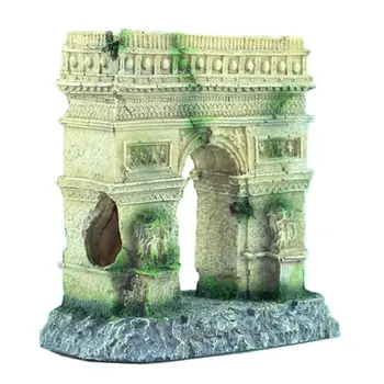 

Ancient Roman Column Arch Aquarium Fish Tank Landscaping Decoration Vintage Decorative Resin Hideaway Shrimp Breeding