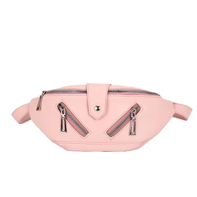 

2019 pink Waist Bag Women Fashion Joker Crossbody Pocket Pocket Shoulder chest bag bolsa cintura feminina sac banana bel cantasi