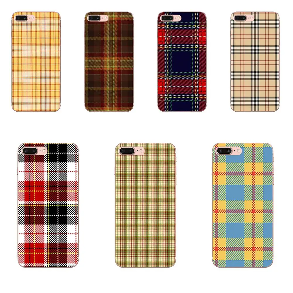 

Colorful Plaid Fabric Print For LG K50 Q6 Q7 Q8 Q60 X Power 2 3 Nexus 5 5X V10 V20 V30 V40 Q Stylus Soft Silicone Case