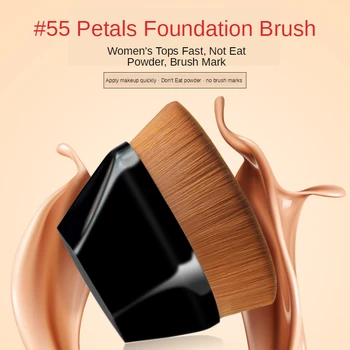 

Hexagon No Trace Foundation Brush Liquid Foundation BB Cream Face Makeup Brushes Large Powder Brush Flat Beauty Make Up Brushes