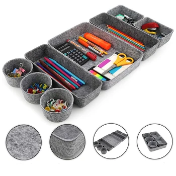 

8Pcs/set Office Supply Drawer Organizers Trays Storage Bins Drawers Dividers