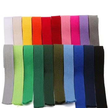 

25MM *6M Polyester / Cotton Thick Plain Canvas Belt Webbing Backpack Strap Luggage Accessories Bag Making Sewing DIY Craft