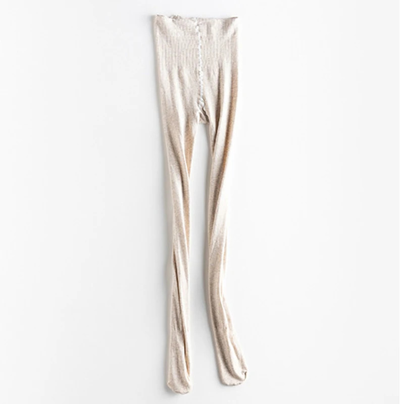 Light-Brown Женские колготки размера плюс, теплые, 300D, черные колготки, Nylons, для девушек, большой размер, высокая талия, эластичные колготки, липкие, для женщин, FENNASI - Цвет: Light-Brown