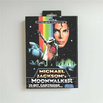 

Michael Jackson's Moonwalker - EUR Cover With Retail Box 16 Bit MD Game Card for Megadrive Genesis Video Game Console