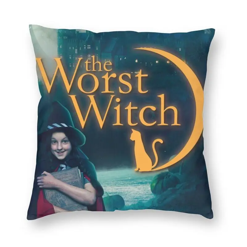 

The Worst Witch Square Pillow Case Home Decor Halloween Tv Series Cushions Throw Pillow for Car Double-sided Printing